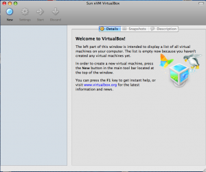 Sun Virtual Box Welcome Screen Sun Virtual Box Welcome Screen